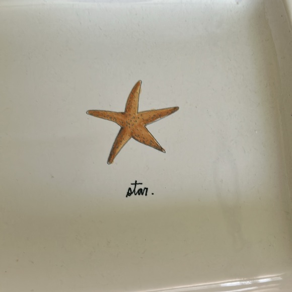 NWOT Rae Dunn starfish & anchor themed tray/platter - Picture 5 of 5